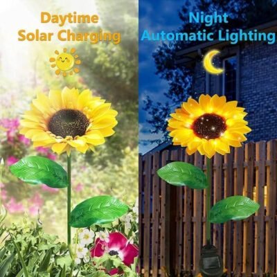 LED Solar Sunflower Lights