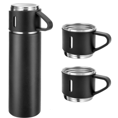 Vacuum Flask Set – Reusable Stainless Steel Thermal Bottle